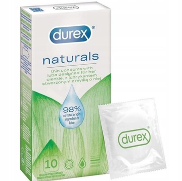 Prezerwatywy durex naturals 10szt. PROMOCJA