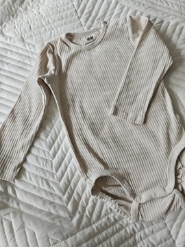 H&M organic cotton body prążkowane rozm. 86 nowe