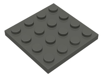LEGO Plate 4 x 4 Dark Gray 3031
