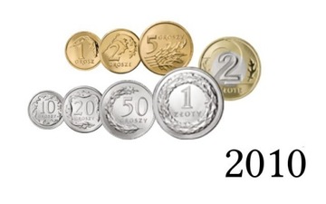 Zestaw monet obiegowych 2010 rok mennicze