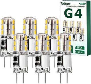  Żarówki LED G4, 1,5 W ciepła biel żarówka LED G4