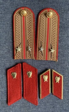 Milicyjne pagony porucznika, patki,korpusówki ZSRR