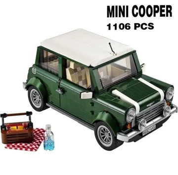 Klocki wzór LEGO MINI COOPER Autko Samochodzik Prezent wyścigowy HIT
