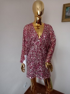Lace & Beads MINI - Sukienka koktajlowa rozmiar 36