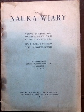 Nauka Wiary - wyciąg z podręcznika - 1945