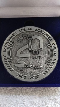 Medal pamiątkowy 20 lat Euro-Eko