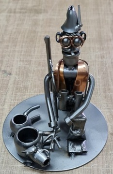 Myśliwy Figurka z metalu Prezent