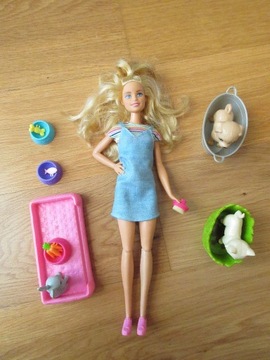 Lalka Barbie Plan N' Wash Pets / Kąpiel zwierzątek