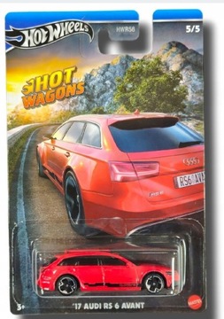 Hot wheels AUDI RS 6 AVANT 2017 czerwony kombi