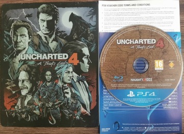 Uncharted 4 A Thief's End na PS4. Steelbook. 