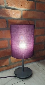 Lampka nocna retro z abażurem 37,5 cm