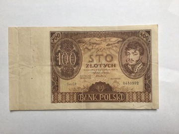 Banknot 100 złotych 1934 ser CP 0480902