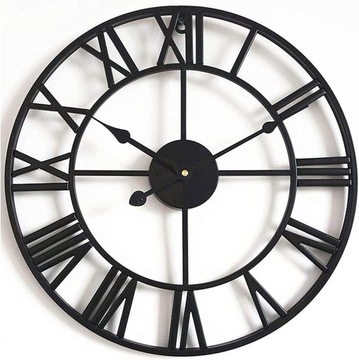 Zegar ścienny retro loft metalowy duży 40cm