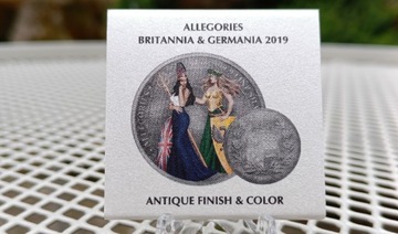 Srebrna moneta Germania i Britannia 2019 silver 