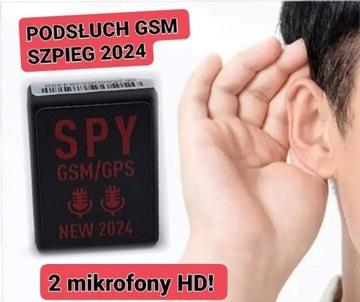 PODSŁUCH GSM + VOX + GPS + 2 MIKROFONY SZPIEG 2024