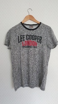 Koszulka Lee Cooper Melanż T-shirt Logo Rozmiar S 