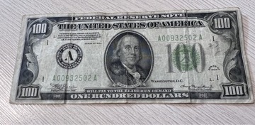 Banknot 100 USD , 1934 r.