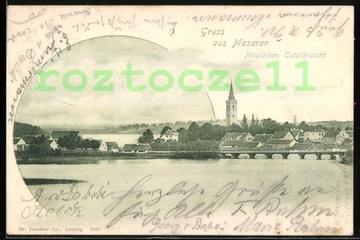 MIKOŁAJKI Nicolaiken  pozdrowienia z Mazur 1901