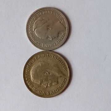 3 PENSY z 1920 r / rzadkie/ 10 CENTS 1926r srebro