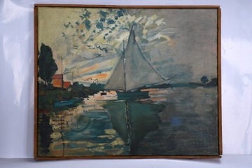 Kopia C. Monet- Żaglówka w Argenteuil