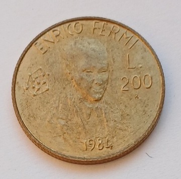 San Marino - 200 lira - 1984r.