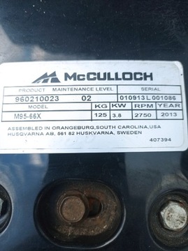 Kosiarka traktorek Mculoch Husqvarna M95-66X