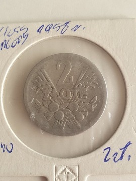 POLSKA 2 zl.Klosy,Jagody 1958r.