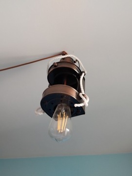 Lampa żyrandol retro lampa naftowa loft 