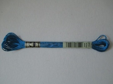 nowa mulina DMC  nr E3843 metalizowany niebieski