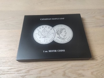 Kaseta na srebrne monety Liść Klonowy