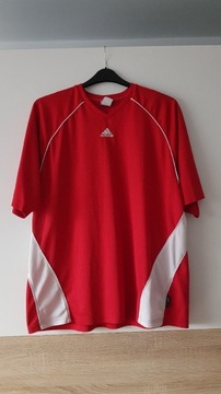 Czerwona koszulka tshirt ADIDAS XL 