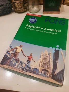 Pons Angielski w 3 miesiące kurs językowy + CD 