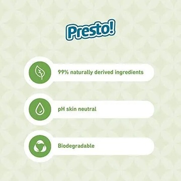 Chusteczki nawilżane Presto 6x40 sztuk 