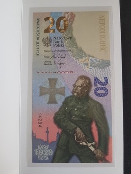 Banknot 20 zł Bitwa Warszawska  nr 0014284