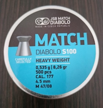 Śrut JSB 4.50 mm Blue Match Diabolo 500szt