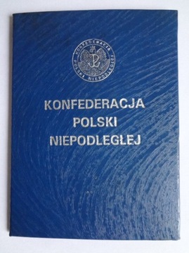 Legitymacja KPN Nowa Oryginał 1992 UNIKAT Warto!