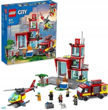 LEGO City 60320 REMIZA STRAŻACKA ZESTAW 540 elem.