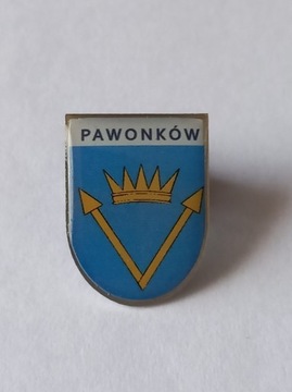 Herb gmina Pawonków przypinka pin odznaka wpinka