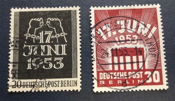Znaczki Niemcy Berlin 1953 kasowane