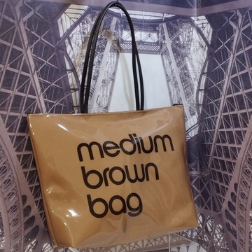 Bloomingdale's medium Brown bag shopperka A4