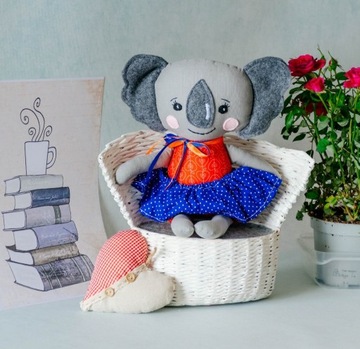 Miś koala Emilia 35 cm  Decofoto rękodzieło