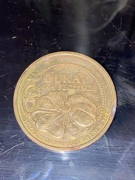 Moneta Dukan na szczęście z koniczyną 2012r