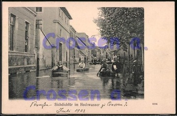 KROSNO ODRZAŃSKIE Crossen a. O Powódź 1903