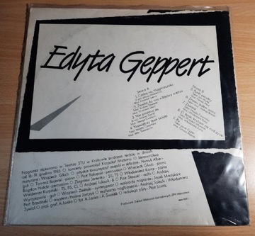 Edyta Geppert recital Live LP VG+