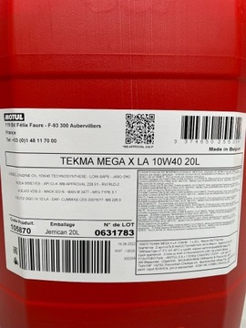 MOTUL TEKMA MEGA X LA 10W/40 E6/E7/E9 20L