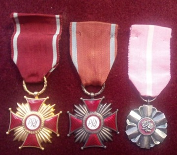 Zestaw medali PRL