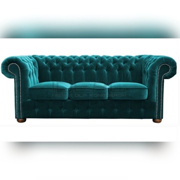 Pikowana Sofa Chesterfield Classic glamour