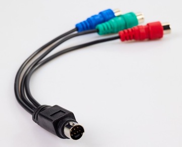 Kabel adapter 7-Pin S-Video na 3x RCA