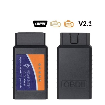 Interfejs diagnostyczny OBDII ELM327 V2.1 + CD hit