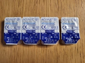 4 szt. Acuvue Oasys for Astigmatism -3/-0.75/030